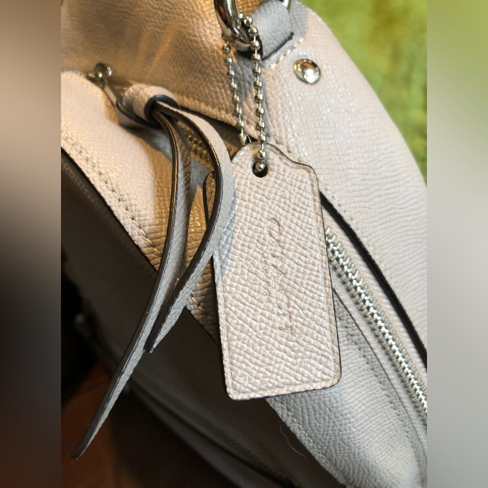 Coach Taupe Leather Backpack Purse - Picture 11 of 13